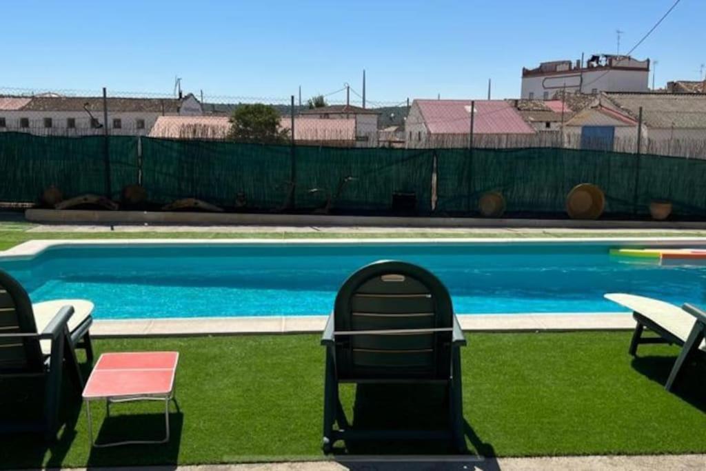 Villa Rural Con Amplia Piscina Campillo de Altobuey Eksteriør billede